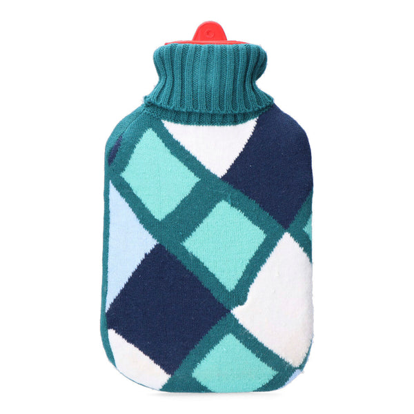 Hot Water Bottle, Marine Colored Squares Model 2 L Edm