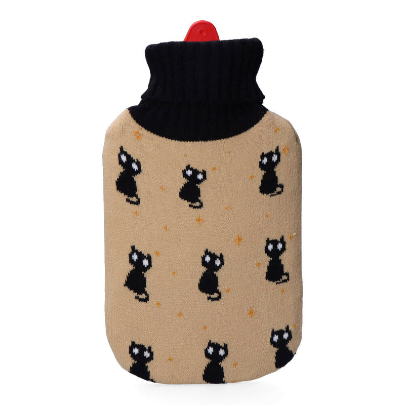 Hot Water Bottle, Black Cats Model 2 L Edm