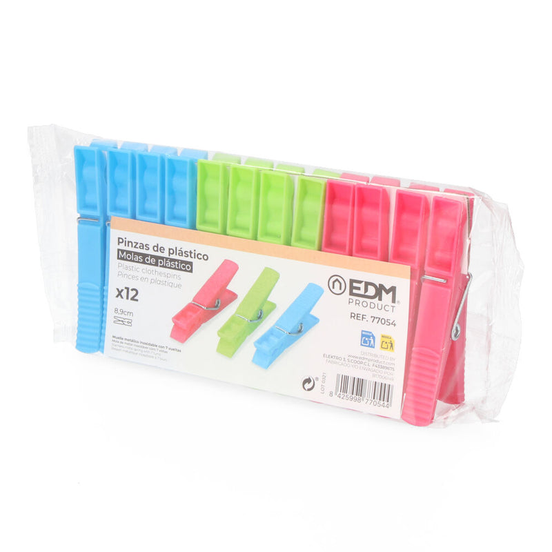 Pack of 12 Giant Plastic Tweezers Edm 8.8x3.3x1.2cm