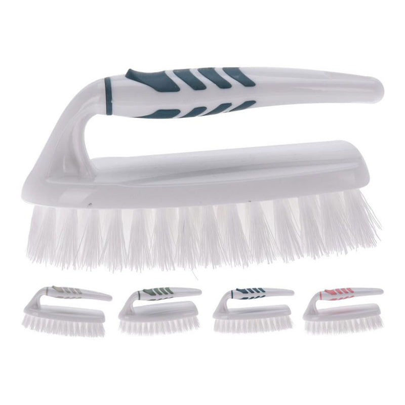 Hand Brush With Non-Slip Handle 5x19.5x10.5cm Assorted Colors