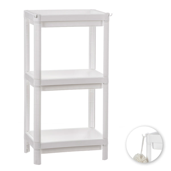 Plastic Shelving 3 Shelves White 35.5x23x75 cm Balette