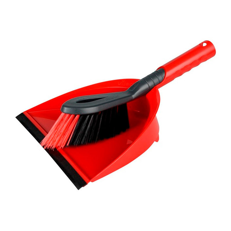 Vileda 141742 Plastic Shovel and Brush