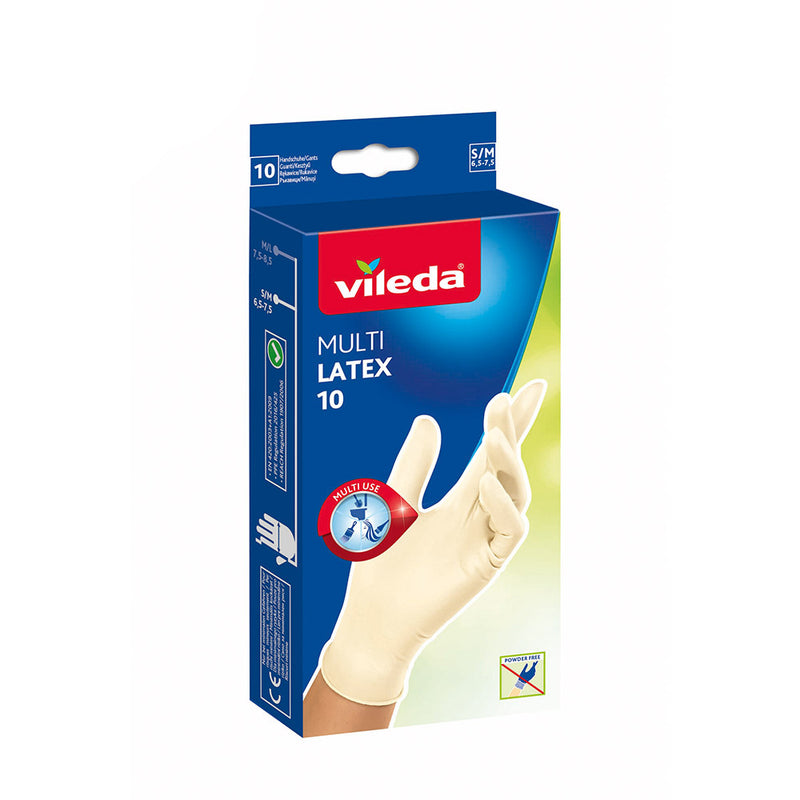 Multi Latex Glove 10 Units, Size S/M 145941 Vileda