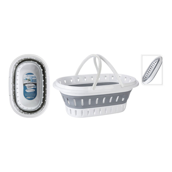 Foldable laundry basket with dimensions 60x40x27cm