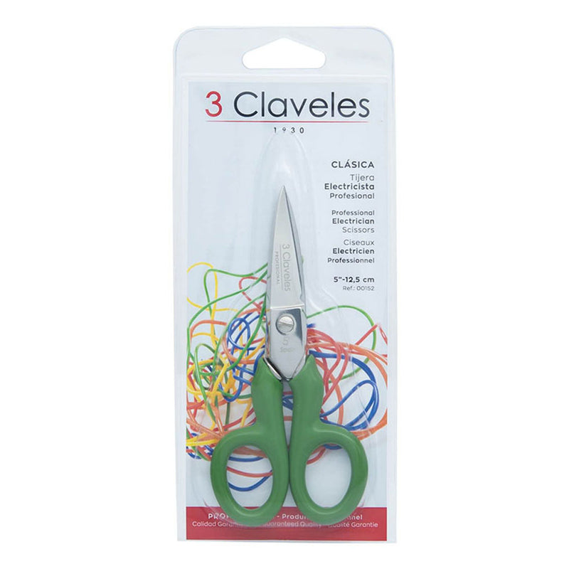 Classic Insulating Electrician Scissors 5" D 3 Claveles