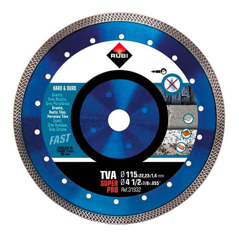 Disco Diamante Tva Ø115Mm Superpro 31932 Rubi