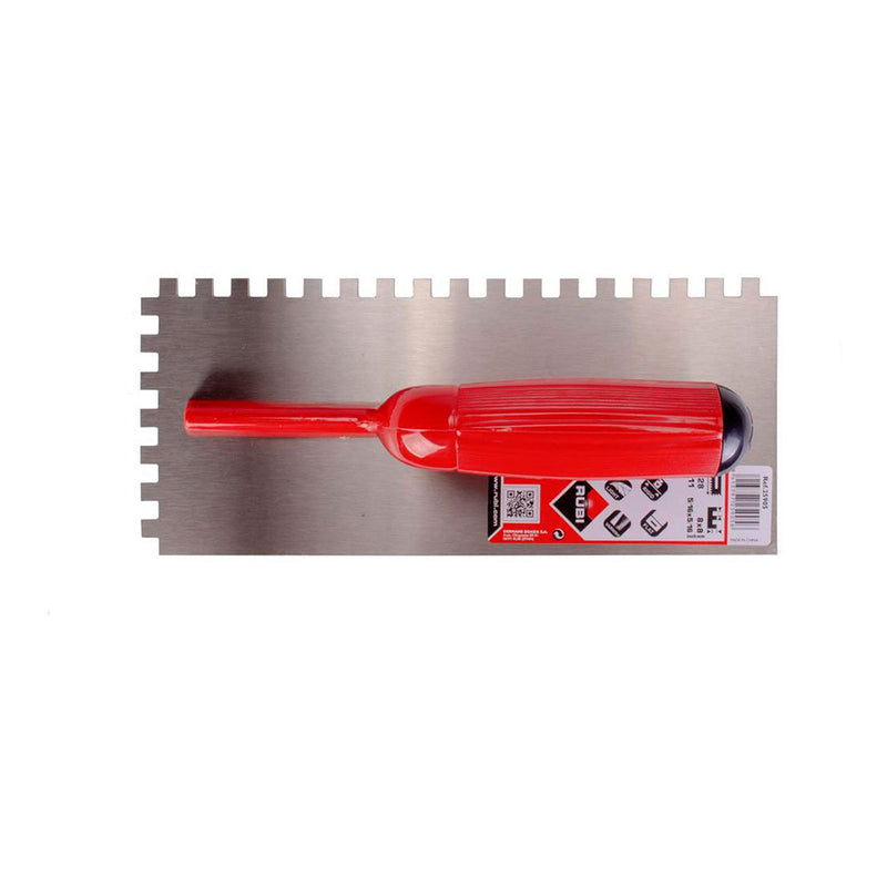 Steel Comb 28Cm, (8X8) Open Plastic Handle 25905 Rubi