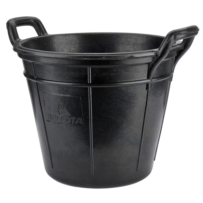 Canary 18 L bucket made of black resistant rubber.