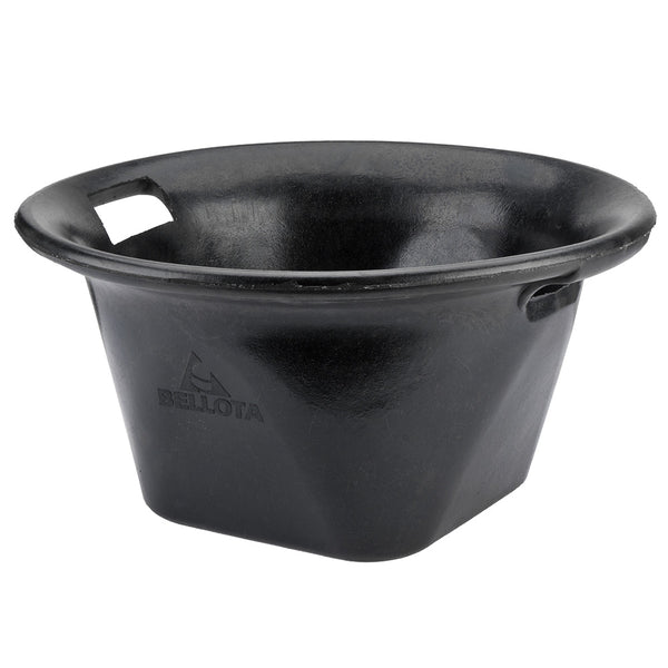 Cubo Norteño 13 L De Caucho Resistente Negro.