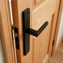 Manilla con placa modelo 8003 de acero inoxidable acabado negro