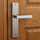 Manilla modelo '8003' de acero inoxidable con placa rectangular para puertas