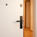 Manilla con placa modelo 8003 de acero inoxidable acabado negro con bocallave 85