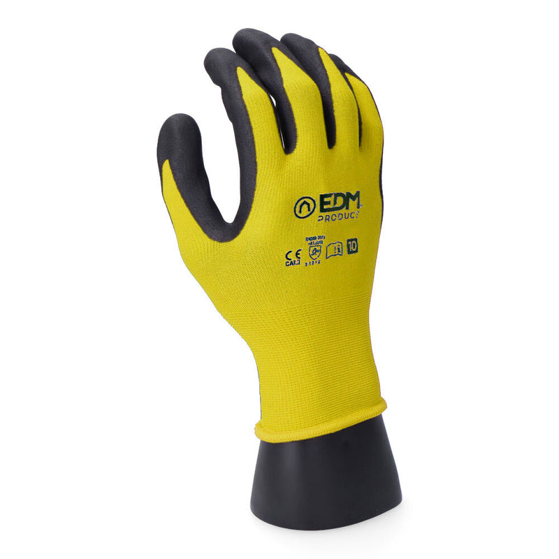 Glove Replacement and Storage Polyester Coated, Polyurethane Suitable for Touch Screens Size 7 Edm