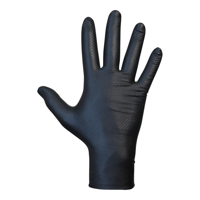 Agility Grip Glove Nbr S/Black Powder T7.Box 50 Units. Juba