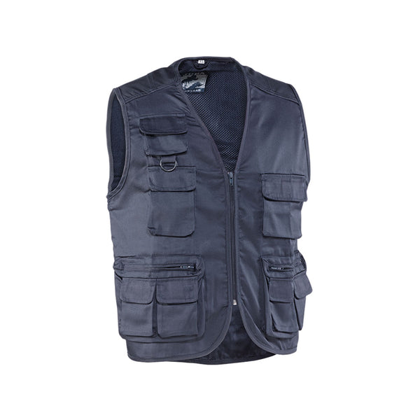 "Fisherman" Vest, Navy Blue. Size S. Juba