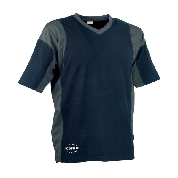 Camiseta Java Azul Marino/Gris Oscuro Cofra Talla S