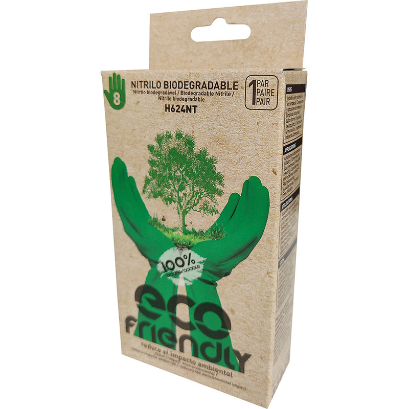 Guante De Trabajo Sin Nitrilo "Biodegradable" Talla 6 Juba