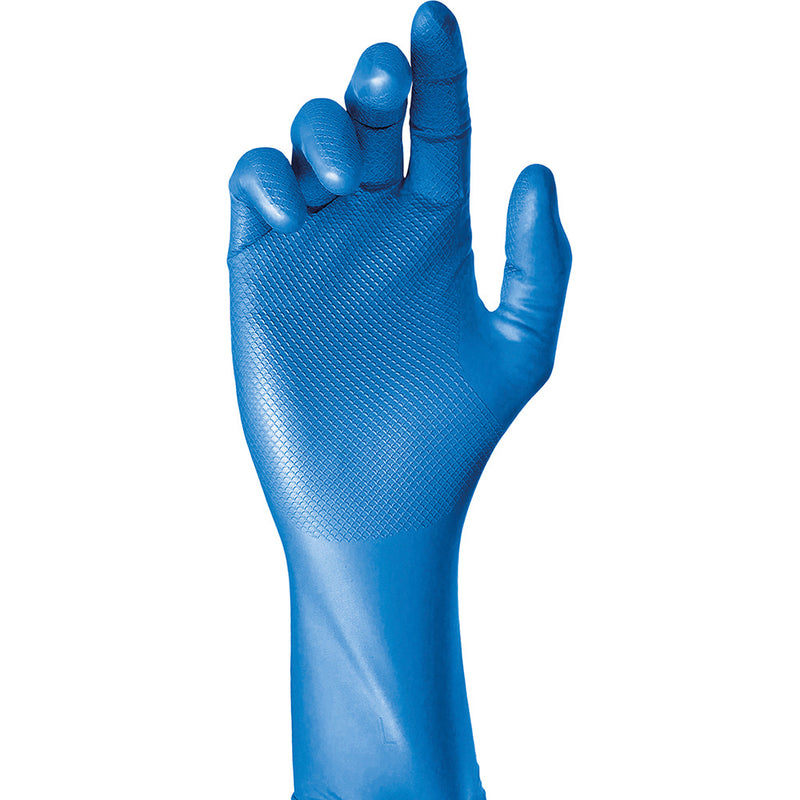 Caja 50 Guantes Desechables Nitrilo Azul Sin Polvo Talla 9 Juba