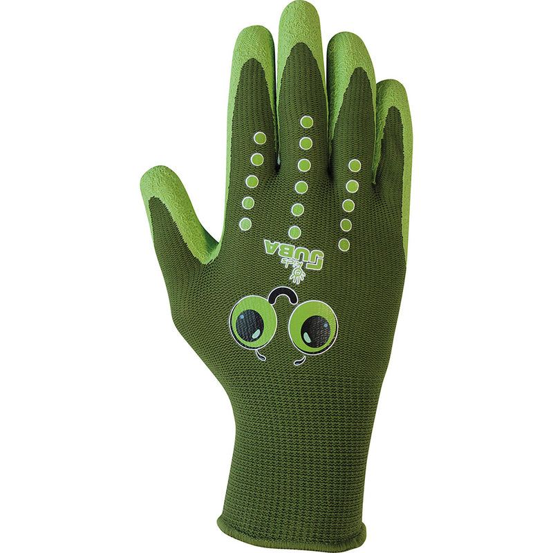 Children's Gardening Glove Nylon/Latex Rough Green Size 4 Years Juba