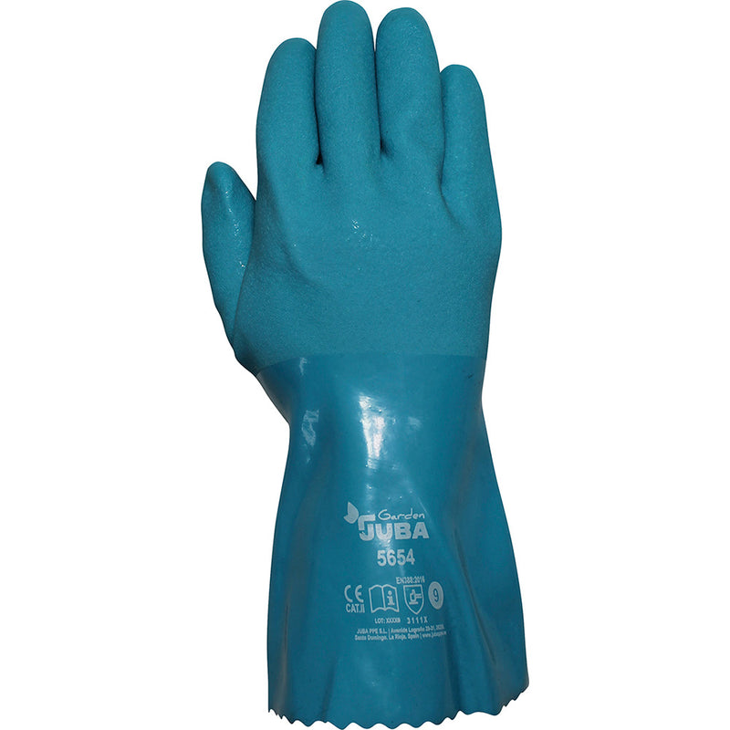 Garden Irrigation Glove PVC Forearm Length Size 7 Juba