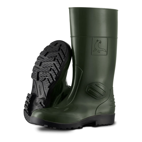 Bota De Agua Con Seguridad S5 Src Color Verde Y Negro 317 Mavinsa Talla 38, 317-38 Mavinsa