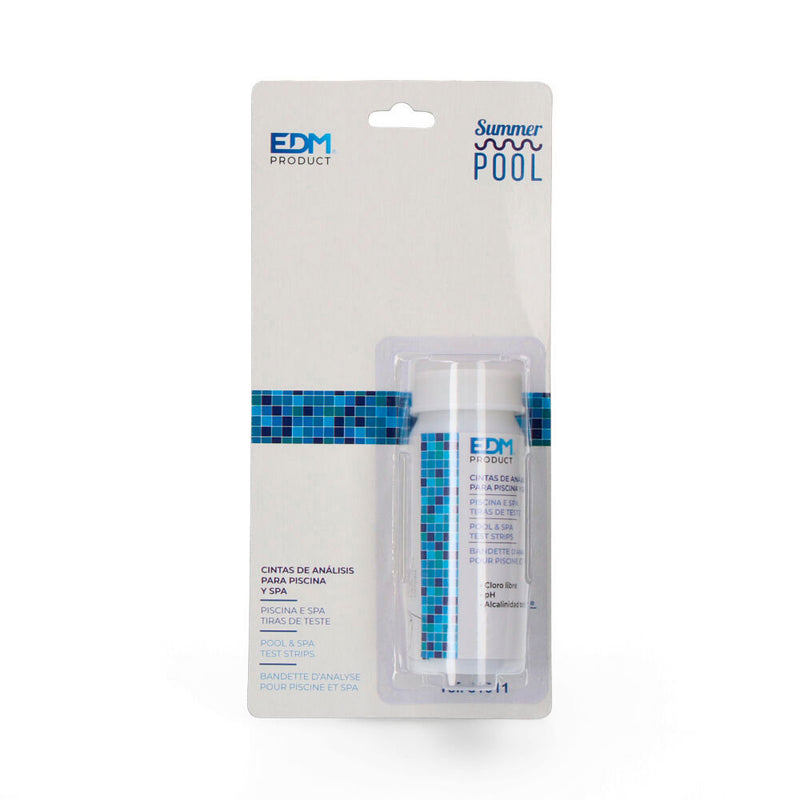 Reactive Strips Test Chlorine - Ph - Alkalinity 50 Units, Edm