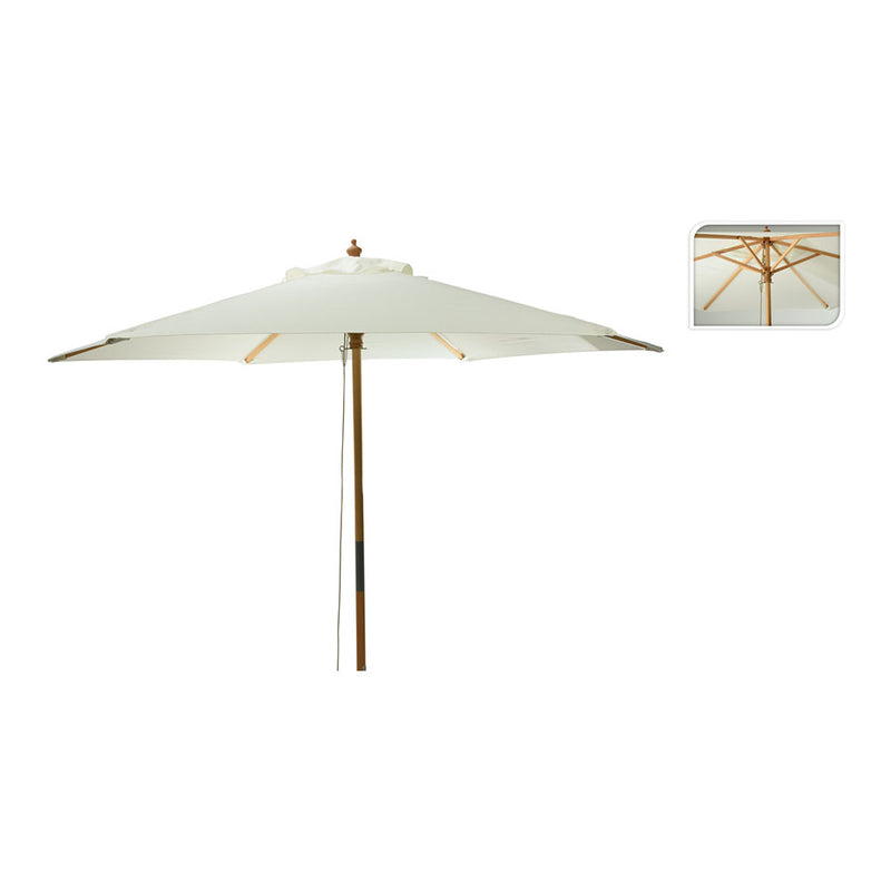 Parasol with wooden handle, diameter 250 cm