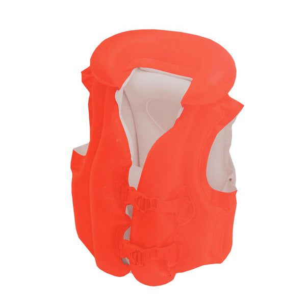 Inflatable Float, Deluxe Lifeguard Style, Orange Color, 50x47cm