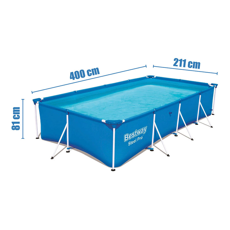 Pool Frame Pool 400X211X81Cm Pvc Bestway 56405Cb