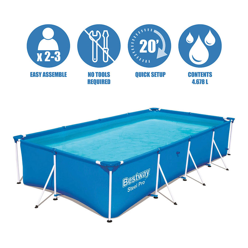 Piscina Pool Frame 400X211X81Cm  Pvc Bestway 56405Cb