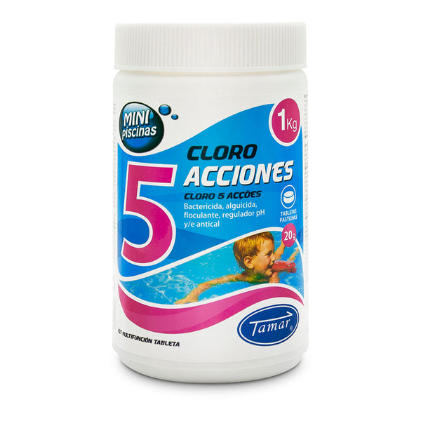 Chlorine 5 Actions Tablets 1Kg Tamar