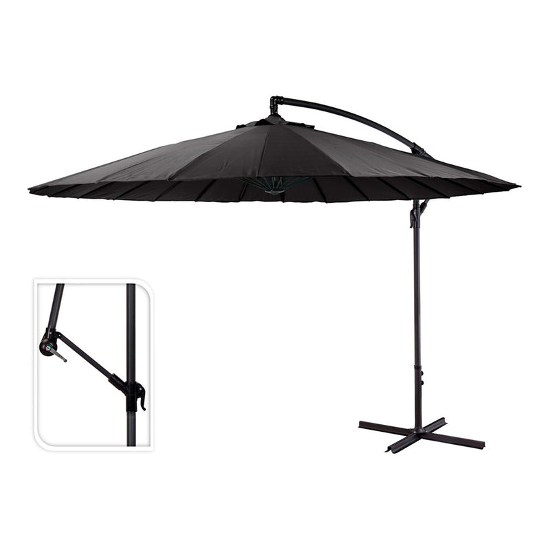 Eccentric Parasol Maximum Height 3M Ø300Cm Color: Dark Grey