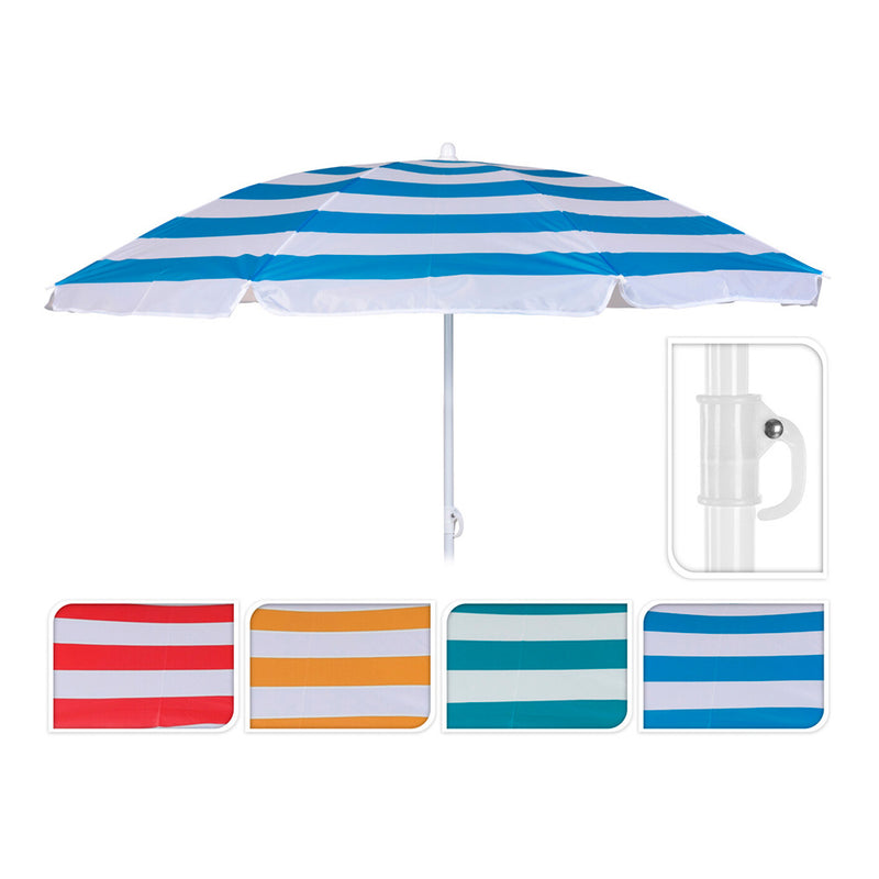 Beach Umbrella Ø142X160Cm Mediterranean Model, Assorted Colors Assorted Colors / Models