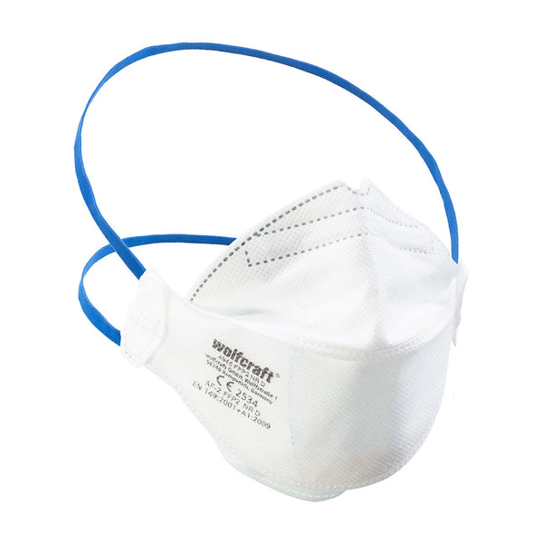 Pack of 2 Respiratory Protection Masks Ffp2 Nr D 4945000 Wolfcraft