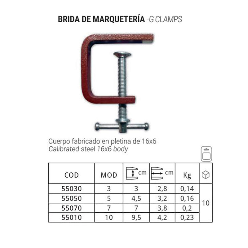 Brida De Marqueteria Piher 9,5Cm Ref, 55010