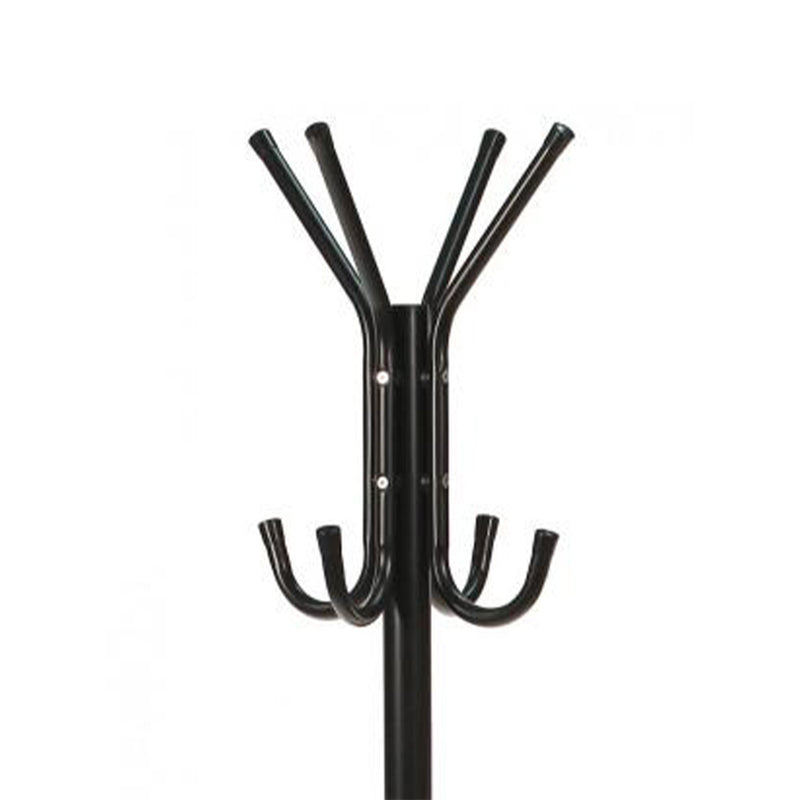 Standing Coat Rack With 8 Hangers Black 172x48cm