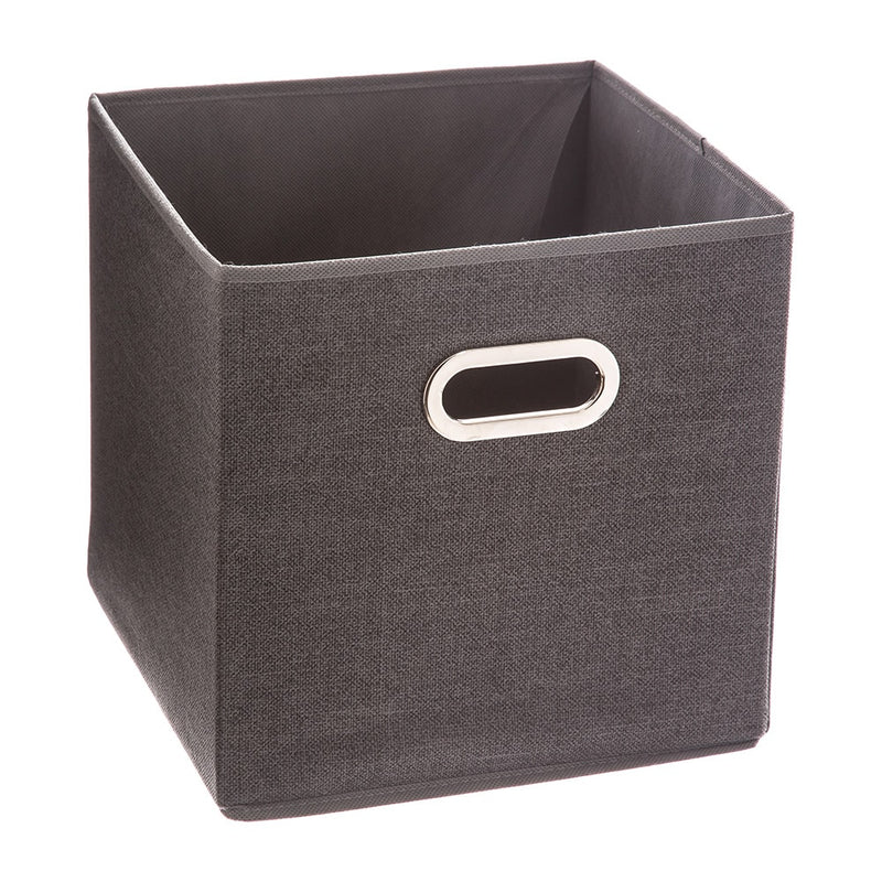 Dark Grey Storage Box for Shelves 31x31cm