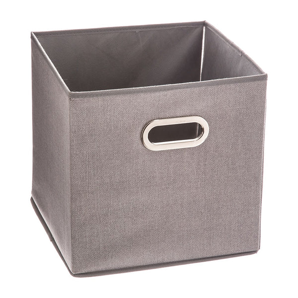 Caja Organizadora Color Gris Claro Para Estanteria 31X31Cm