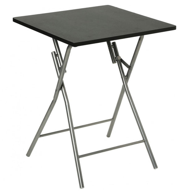 Black Folding Table 60X60X75Cm