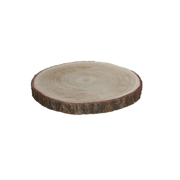 Base Decorativa Tronco De Madera Ø30X3Cm