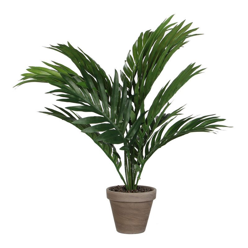 Yellow Palm Tree Or Areca PVC With Gray Pot 46X46X42Cm