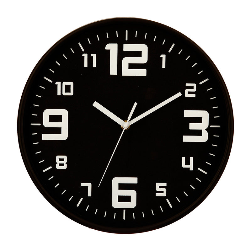 Reloj Color Negro Ø30Cm