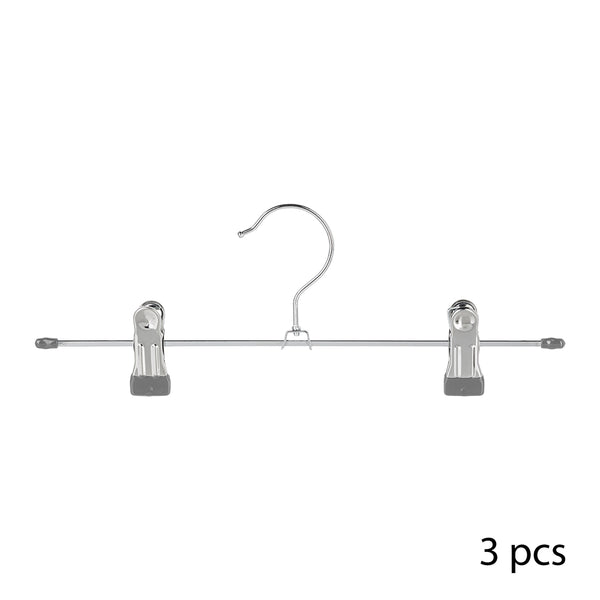 Pack of 3 hangers with clips