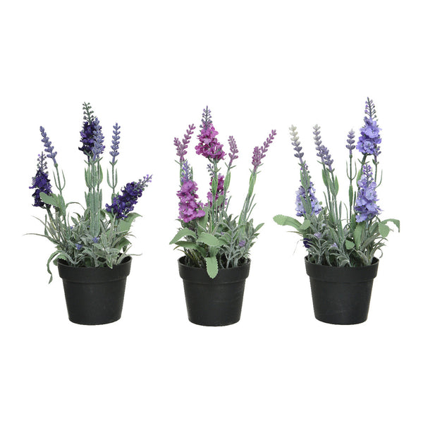 Artificial Lavender Plant Assorted Colors Ø12X25Cm