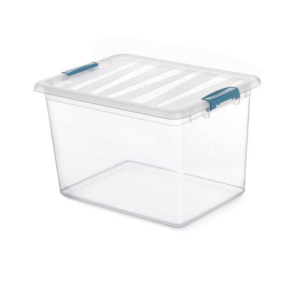 20L Transparent Katla Box With Ergonomic Handles 39X29X25.5Cm