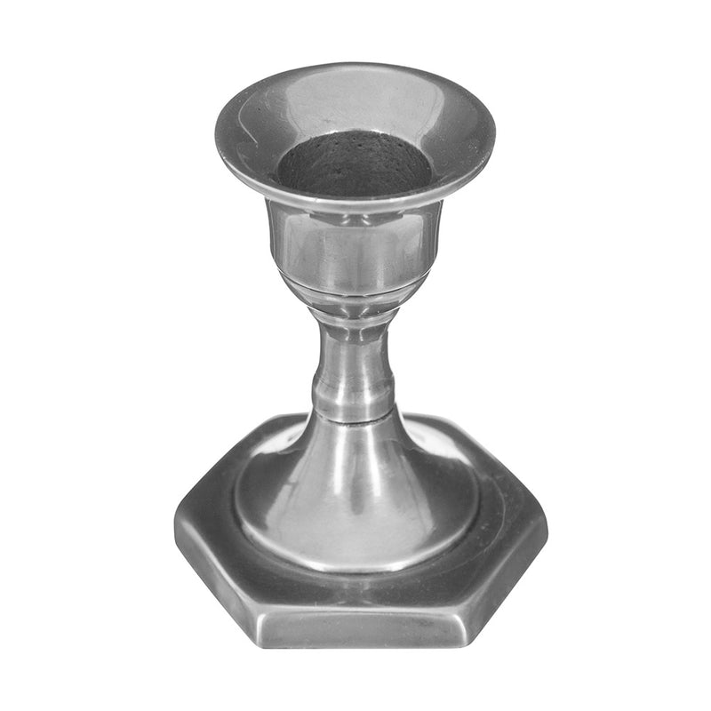 Silver Metal Candle Holder 8x6cm Assorted Models