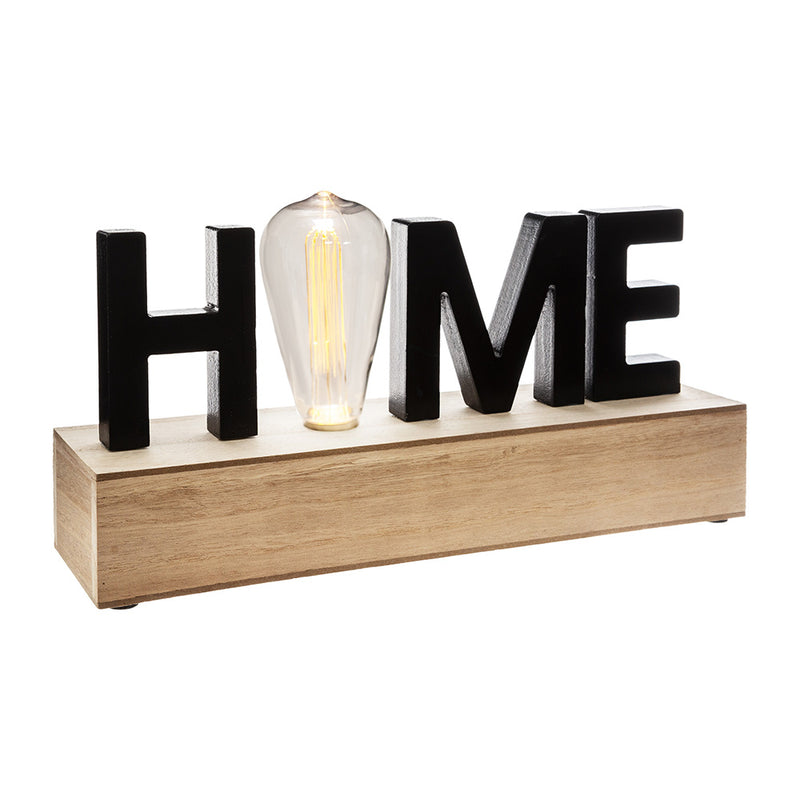 Figura Led 'Home' 34X16X8Cm E27 A Pilas