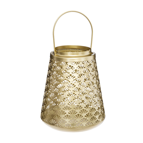 Gold Metal Candle Holder 'To Feel Good' Collection 20x17cm