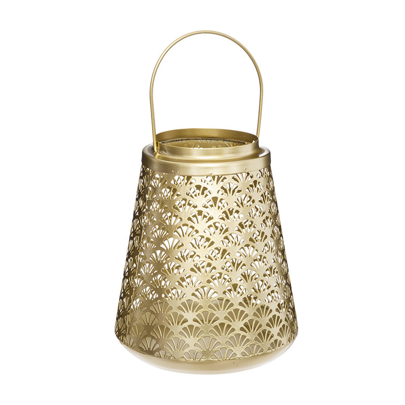 Gold Metal Candle Holder 'To Feel Good' Collection 20x17cm