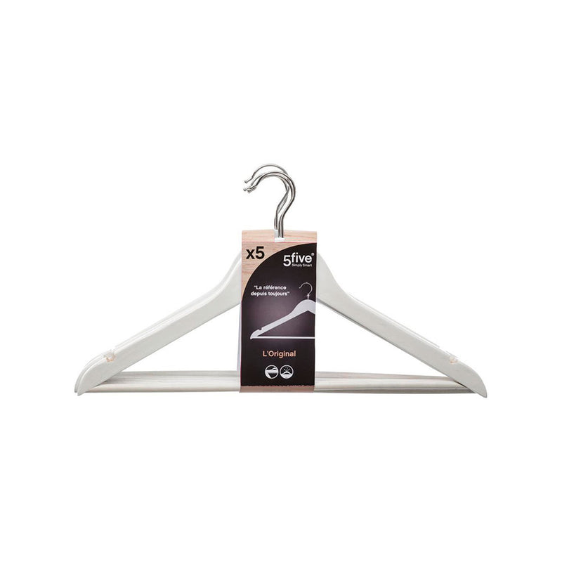 Set of 5 White Hangers